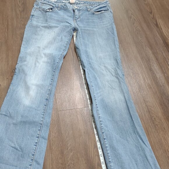 Vintage 2000s Mossimo Supply Co. Low Rise Boot Cut Blue Jeans - Size 6 - Picture 2 of 8
